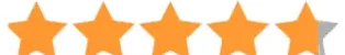Five-star rating graphic